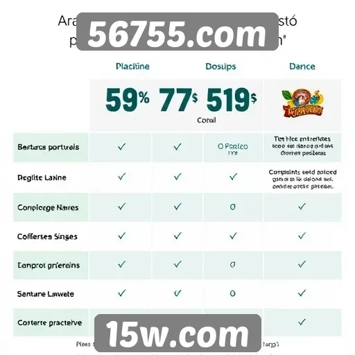 Comparativo entre 56755.com e outras plataformas de jogos