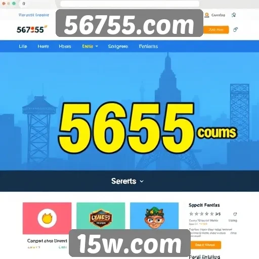Análise da interface de usuário do site 56755.com